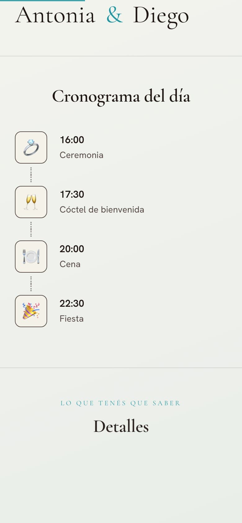 Programa del día